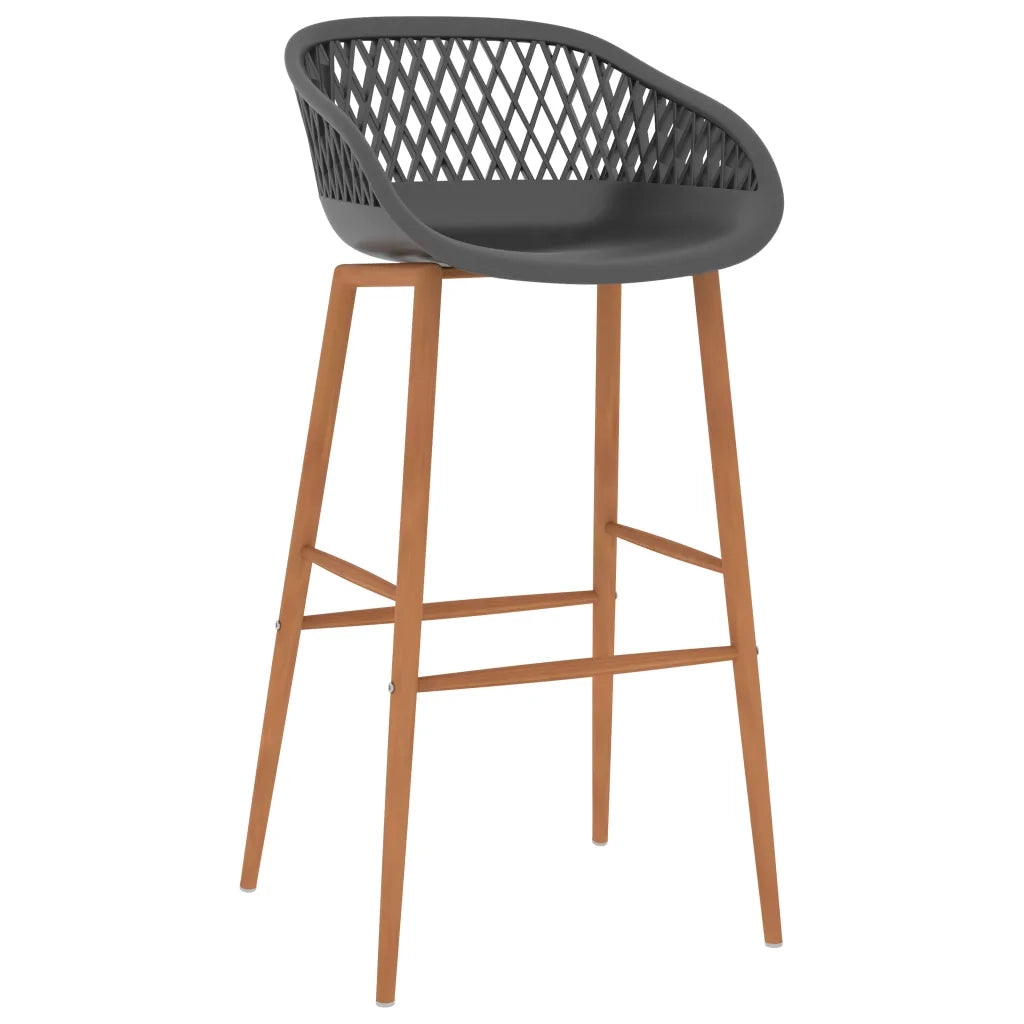 Set da Bar 7 pz Bianco e Grigio 3057450