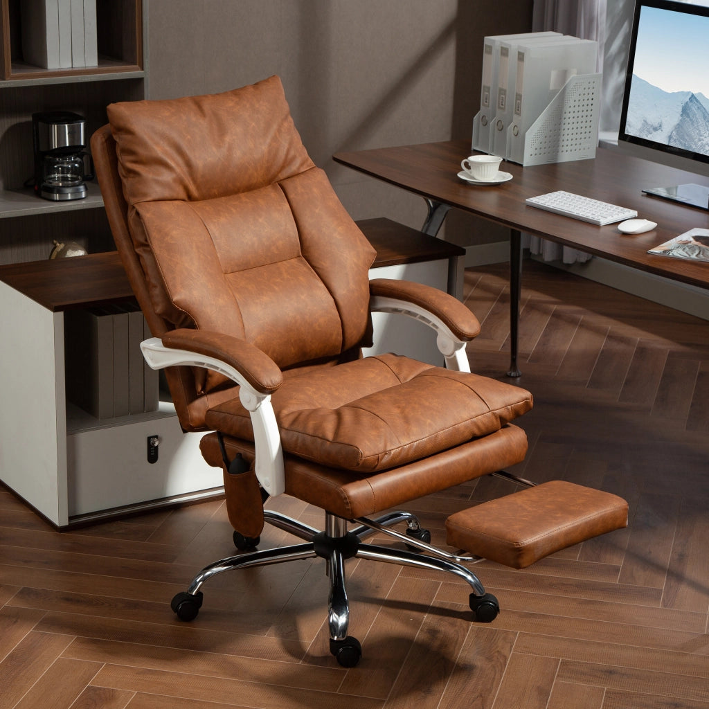 Sedia da ufficio ergonomica ¨C zephmum ¨C marrone