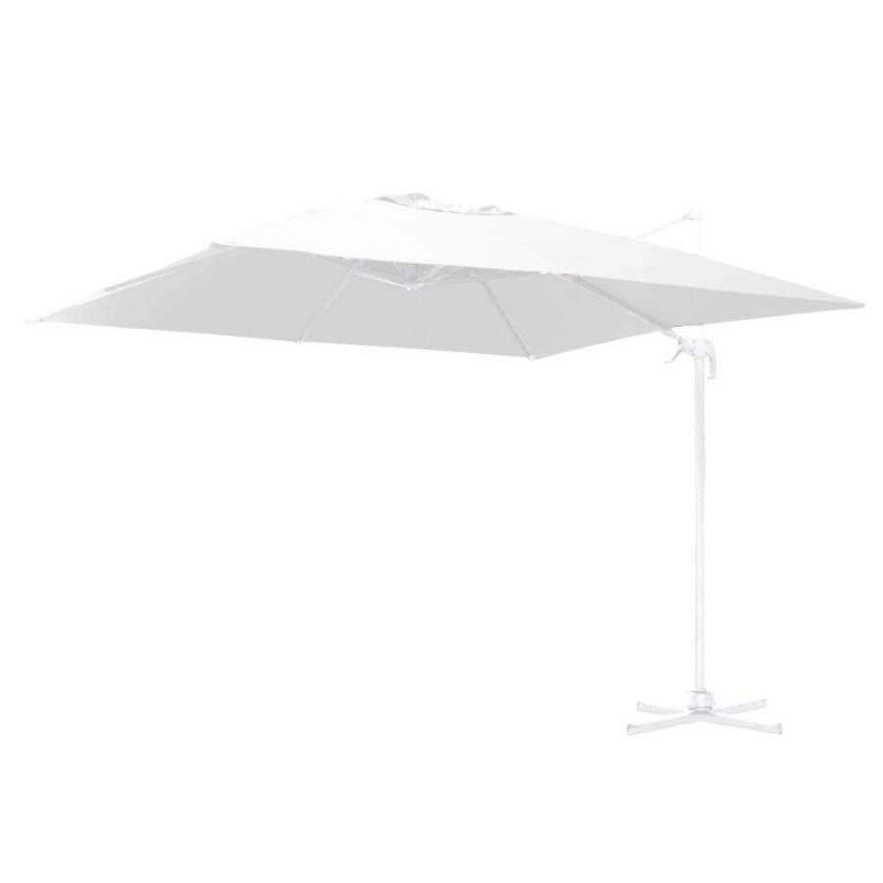Ombrellone alluminio Montana 3x3h2,65m bianco palo laterale