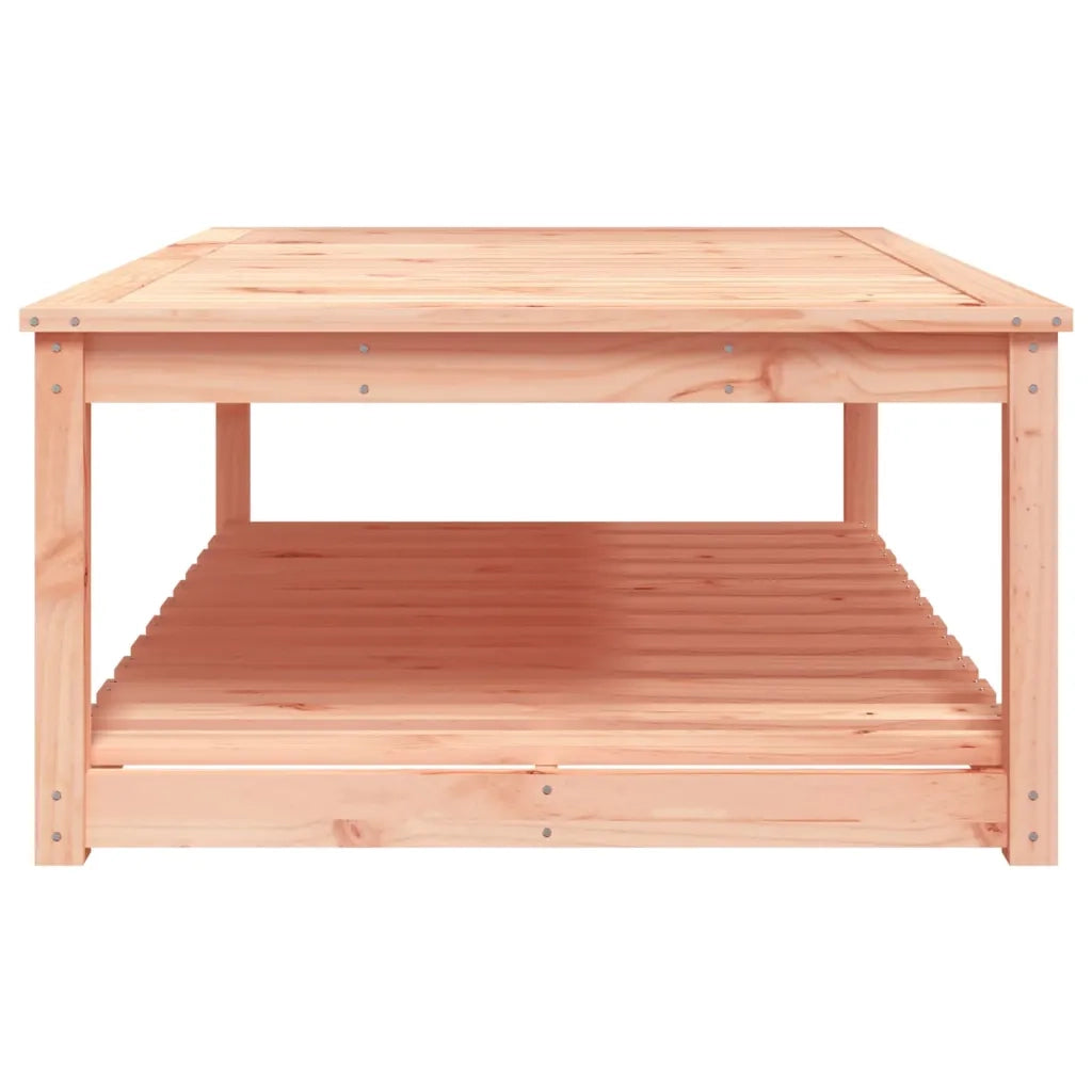 Tavolo da Giardino | Tavolino da esterno 121x82,5x45 cm in Legno Massello di Douglas