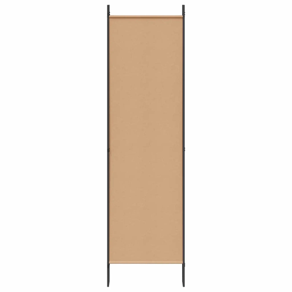Divisore per Stanza | Paravento | Divisorio Ambienti a 6 Pannelli Beige 300 x 180 cm Tessuto