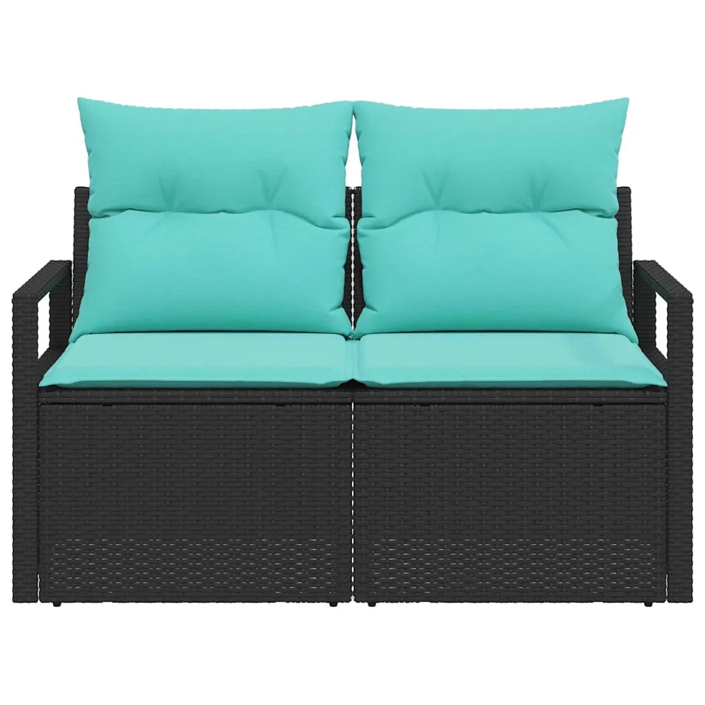 Divano da giardino con cuscino 120 x 62 x 69 cm. polyrattan 42006760