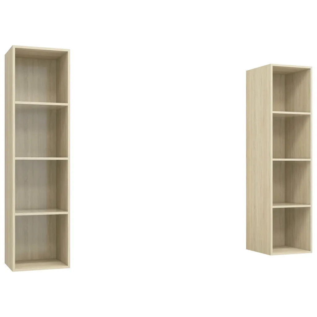 Mobile TV a Parete 2 pz | Armadietto TV | Mobile Porta TV Rovere Sonoma in Truciolato