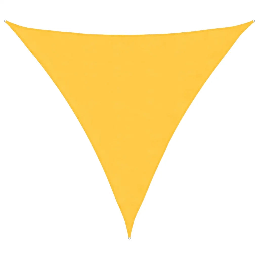 Parasole a Vela Oxford Triangolare 4,5x4,5x4,5 m Giallo 135618