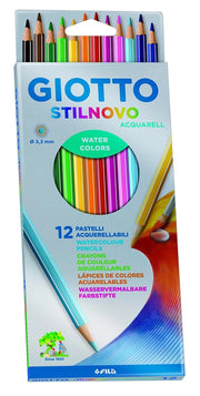 GIOTTO STILNOVO ACQUERELLI PASTELLI ACQUERELLABILI 12 PZ