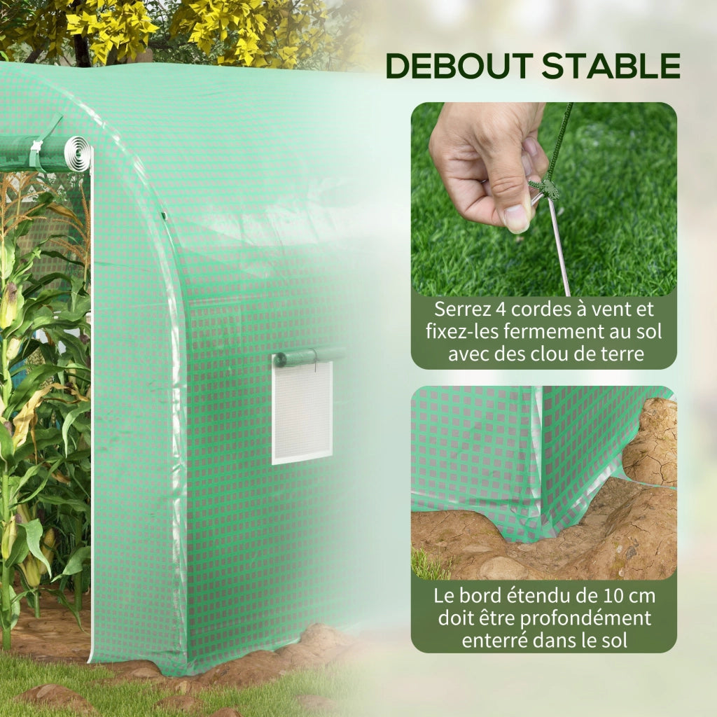 Serre da Giardino Tunnel ¨C zephmum ¨C Verde 6 m2