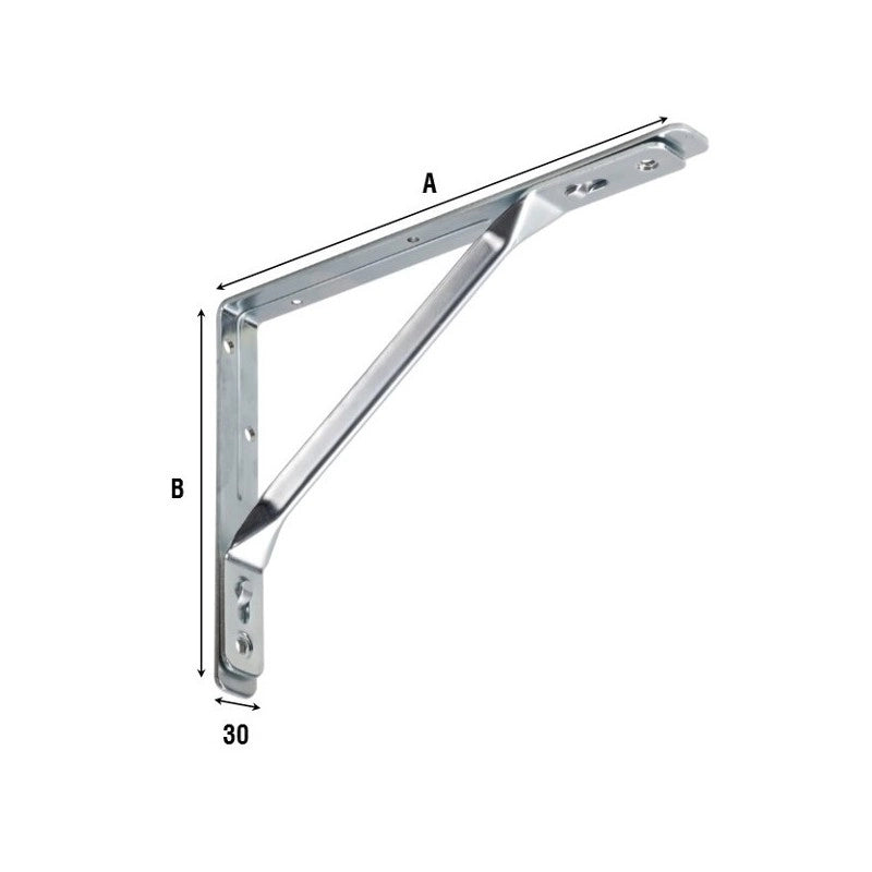 REGGIMENSOLA GRANDE PORTATA 285x185 mm - portata coppia max 275 kg