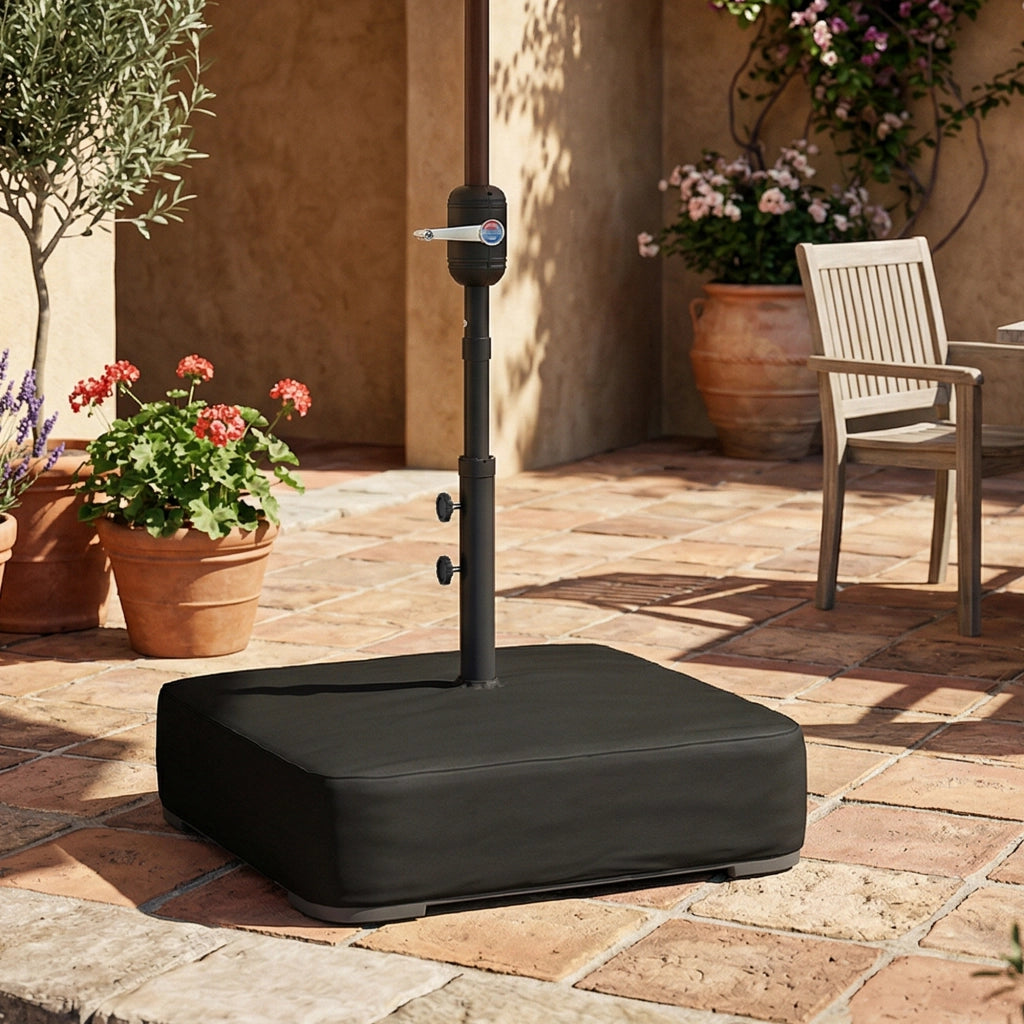 Base per Ombrellone Riempibile Sabbia 80kg ¨C Xylo ¨C Nero 48mm