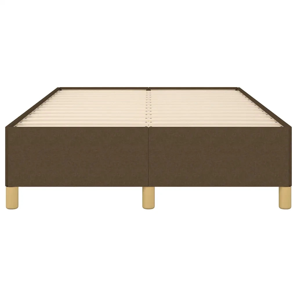 Giroletto senza Materasso-Struttura Letto Marrone Scuro 80x200 cm in Tessuto 624705