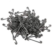 Kit di fissaggio per piante in plastica - 100 pezzi - Nero - Materiale duraturo - Fissaggio per giardino