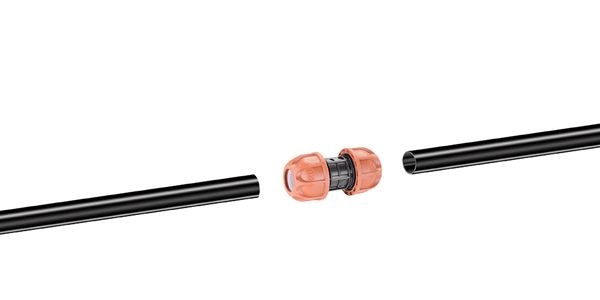 RACCORDO PROLUNGA IRRIGAZIONE DA GIARDINO PER TUBO POLIETILENE 20 MM CLABER
