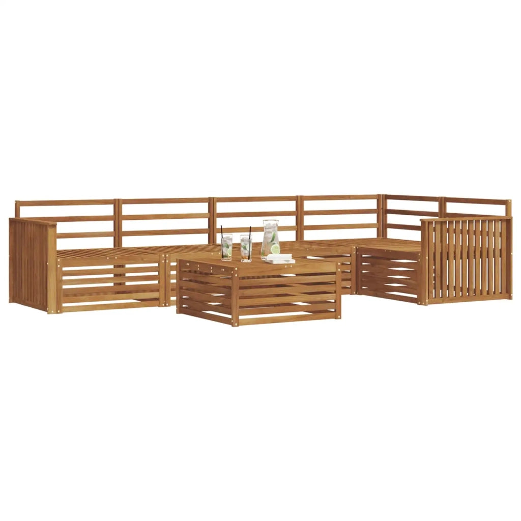 Set di divani da esterno 6 pcs Naturale 3373494