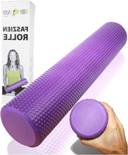 Rollatore di Spugna per Self-Massage con Schiuma EVA Ø95x43cm (blu) per Stretcher del Collo e della Schiena - Rilassamento dei Punti di Triggo - Utilizzato in Pilates e Yoga - Riduzione del Dolore Muscolare