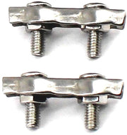 Klem a doppia vite per cavi - Acciaio inox 304 - M8 - Pacchetto da 2 pezzi - Antiruggine - Sicuro e duraturo - Klem per cavi
