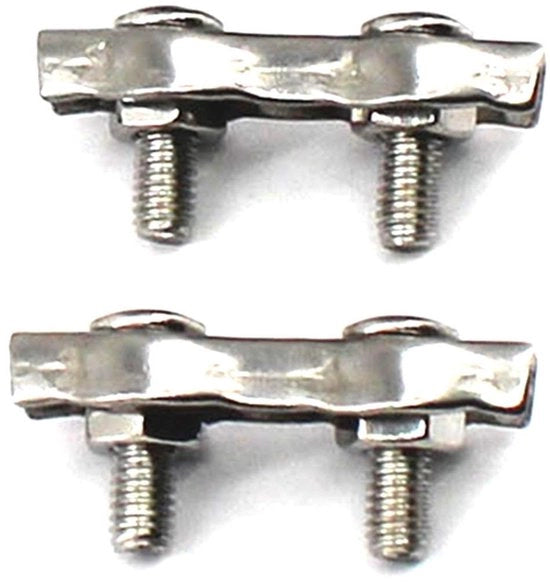 Klem a doppia vite per cavi - Acciaio inox 304 - M8 - Pacchetto da 2 pezzi - Antiruggine - Sicuro e duraturo - Klem per cavi