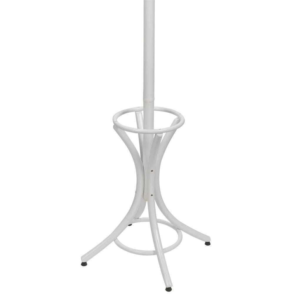 Perchero de pie de madera blanco 53x39x187hcm