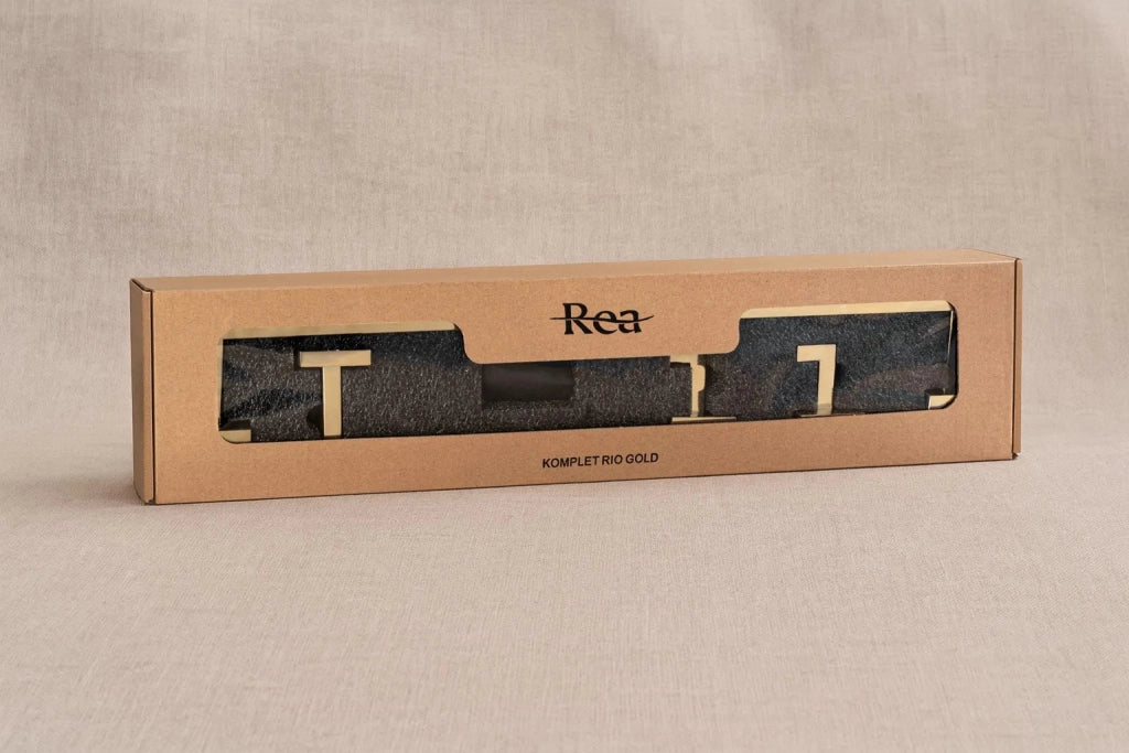 Set Accessori Da Bagno Rio Gold 4 Pezzi