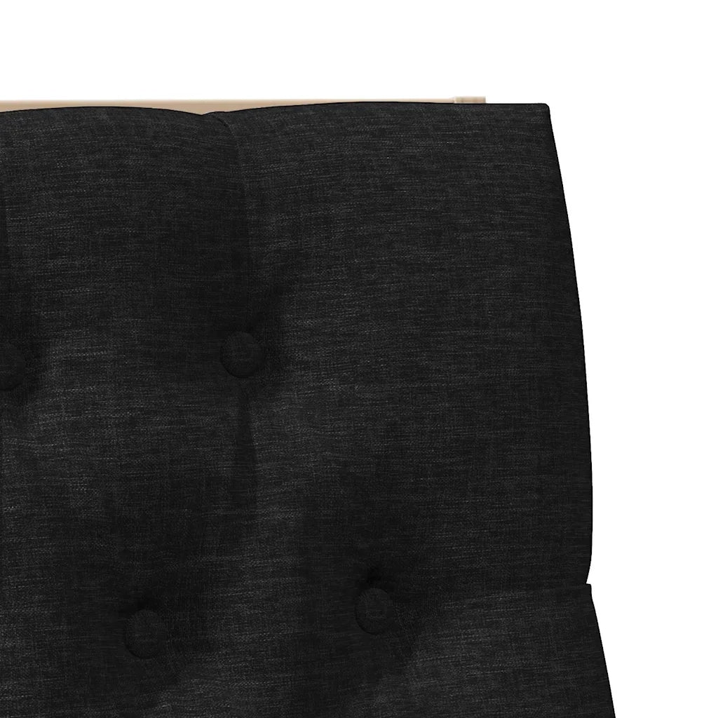 Testiera | Testata imbottita Nero 100 cm Pino massello