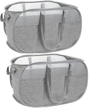 2-set di asciugamani pieghevoli con maniglie resistenti alle scalfitture, spaziale, robusti, adatti per le camere da letto, le stanze da bagno e le vacanze in camper (grigio)