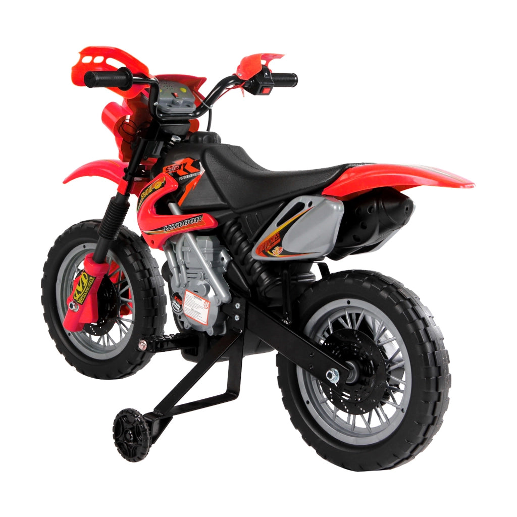Moto Elettrica per Bambini 6V con Ruote di Supporto ¨C Xylo ¨C Rosso 102x53x66 cm 3+ Anni