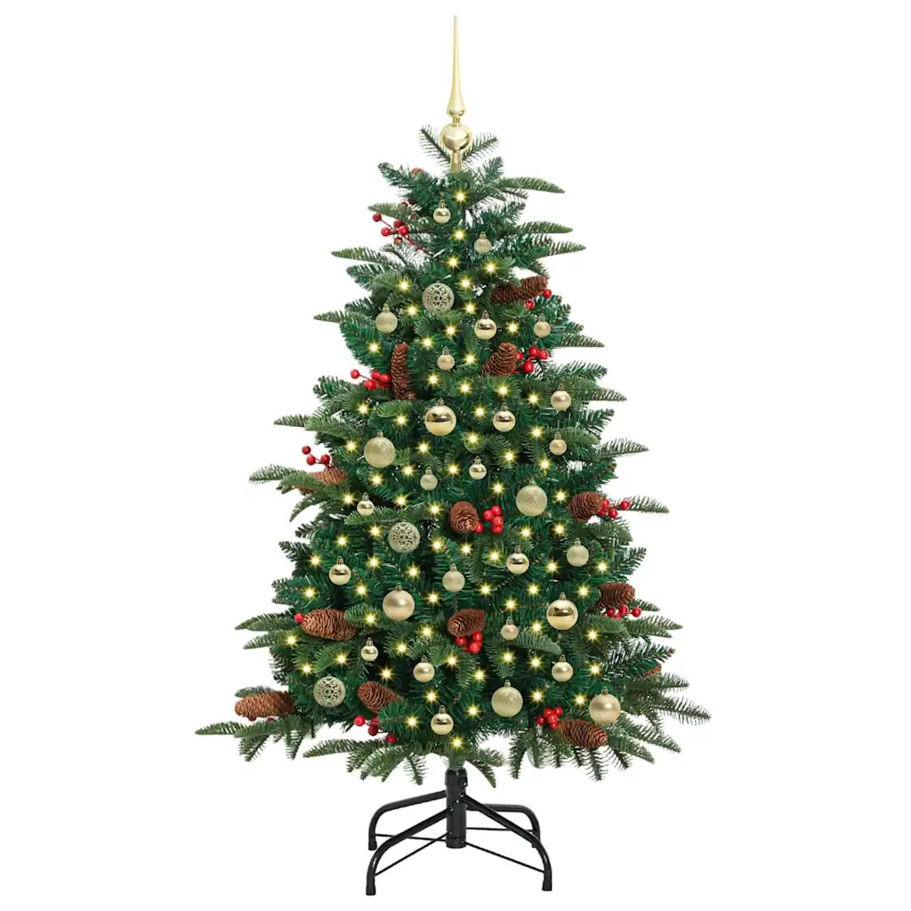 Albero di Natale artificiale con 150 LED Verde 150 cm 3395545