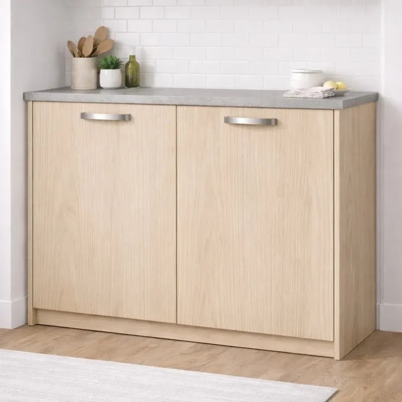 Anta per mobili in Legno nobilitato Compresa di Maniglia 72x45 Rovere
