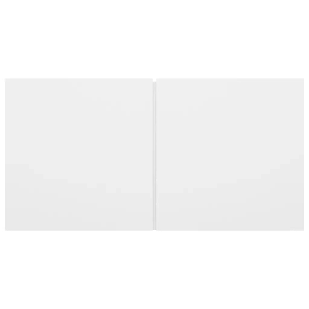 Set di Mobili Porta TV 4 pz-Credenza per TV Bianco in Legno Multistrato 144444