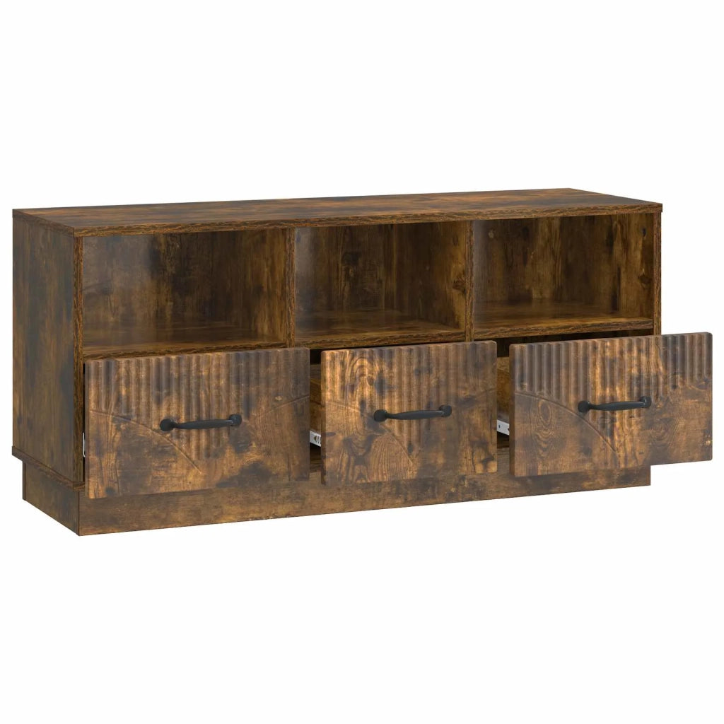 Mobile TV Rovere Fumo 102 x 34,5 x 47 cm Legno ingegnerizzato 895370