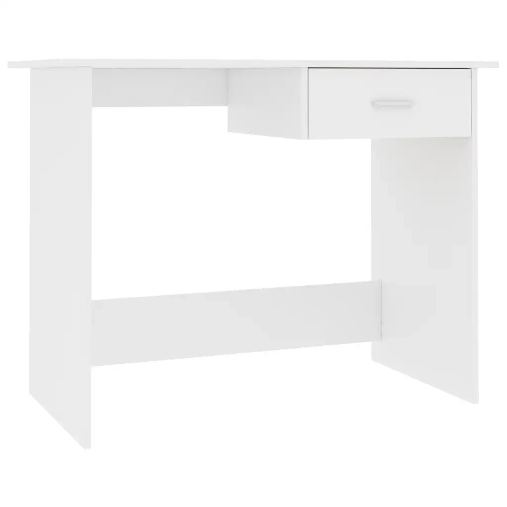 Scrivania Bianca 100x50x76 cm in Legno Multistrato 800549
