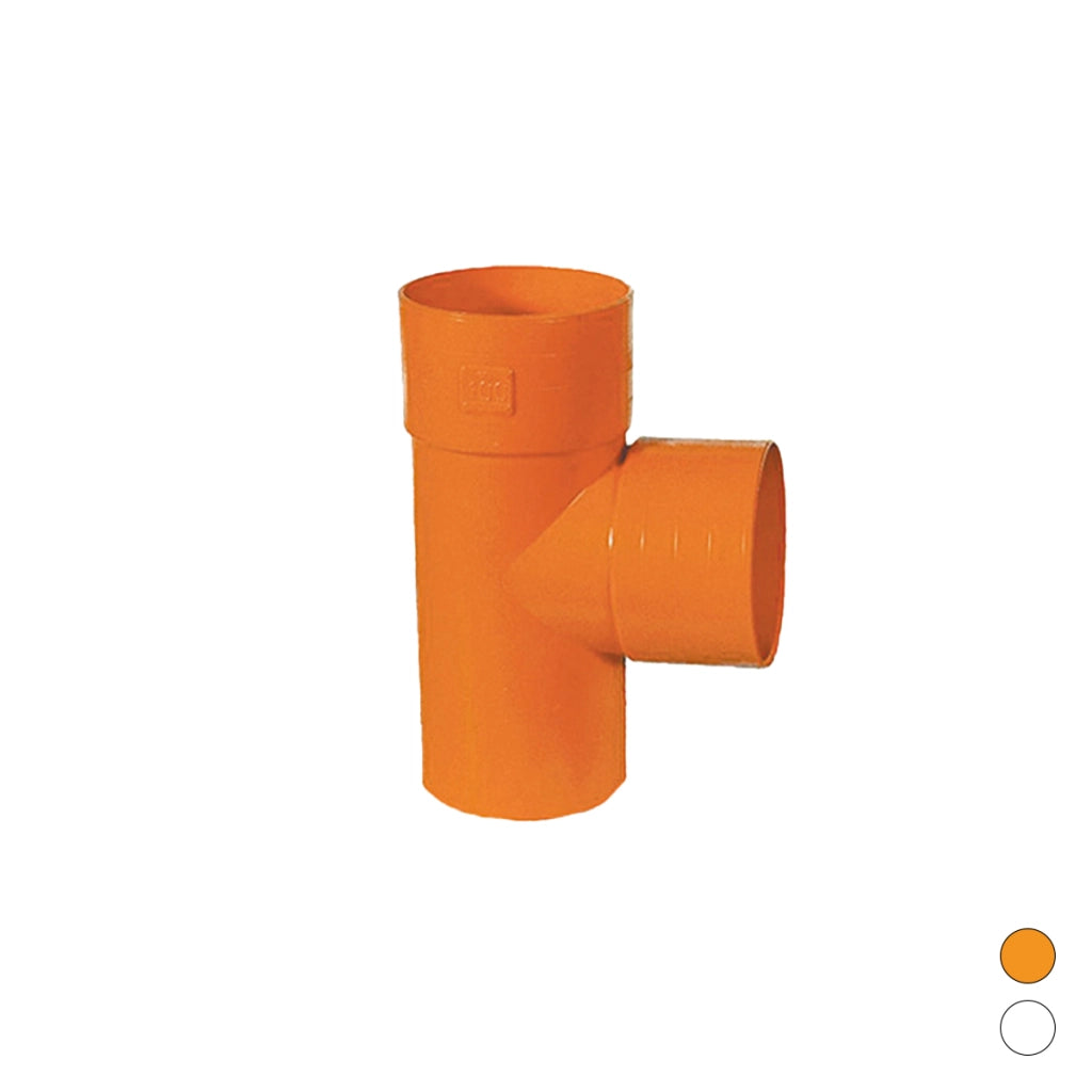 DERIVAZIONE  87  °  IN PVC ARANCIO- Diam. 40- ESCLU- pezzi 1