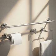 Set Accessori Da Bagno Grid Brush Nickel 4 Pezzi
