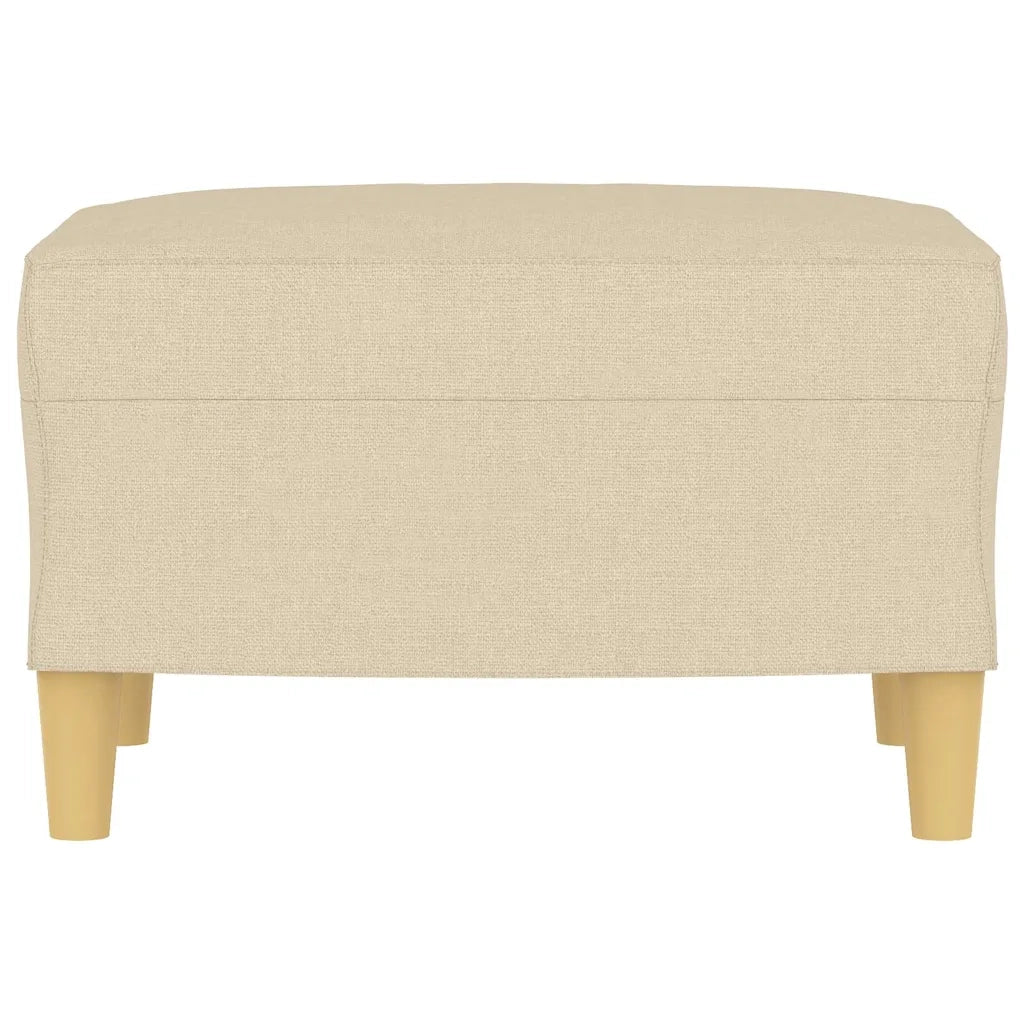 Poggiapiedi Crema 60x50x41 cm in Tessuto 349265