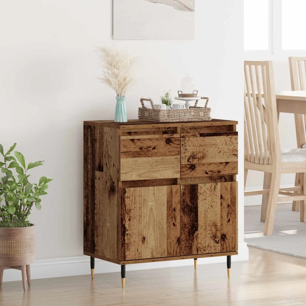Credenza | Madia | Buffet da pranzo | Armadio da pranzo con cassetto Legno vecchio 60 x 35 x 70 cm