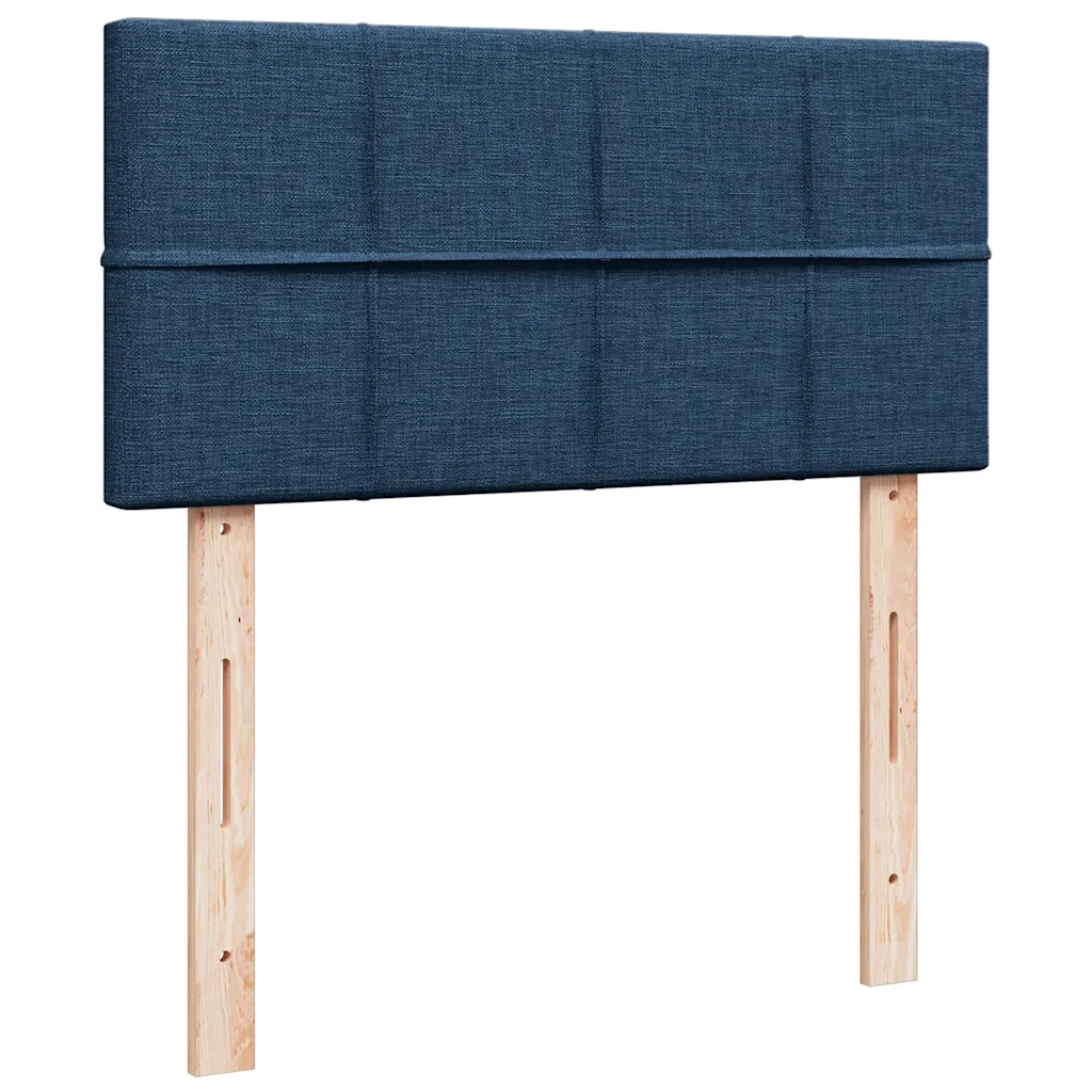 Pouf Letto con Materasso Blu 100x200 cm in Tessuto 3311441