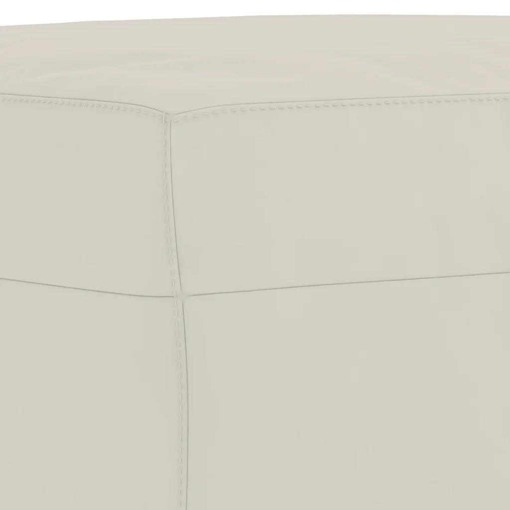 Panca crema 70x35x41 cm in Velluto 349405