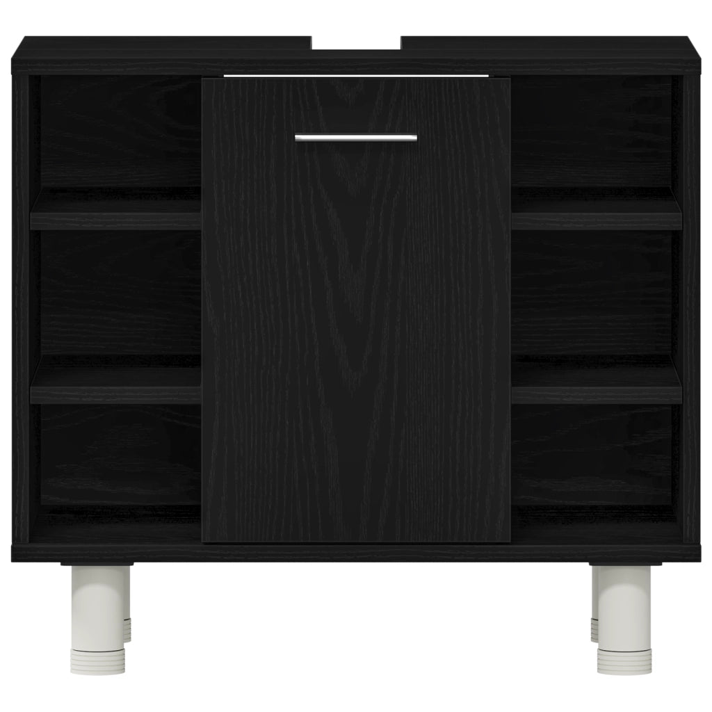Mobile da Bagno Rovere Nero 60 x 32 x 54 cm Legno multistrato 862514