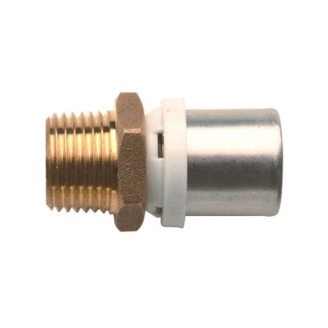 RACCORDO DIRITTO MASCHIO IBP A PRESSARE PER MULTISTRATO- 3/4x20- IBP- pezzi 1