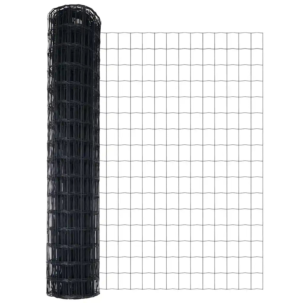 Recinzione Euro Grigio 1,4 x 10 m Ferro rivestito in PVC 42004599