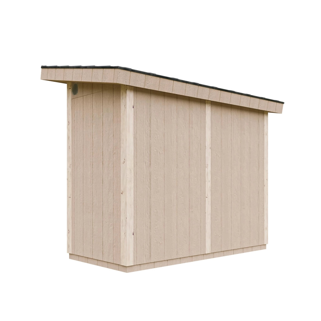 Casetta da Giardino di QUALIT? PREMIUM 3m?²-L161xW294cm - TIMBELA M901A-REDWOOD RED