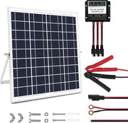 Pannello Solare Portatile 20W con Regolatore 5A per Auto, Barca e Motocicletta