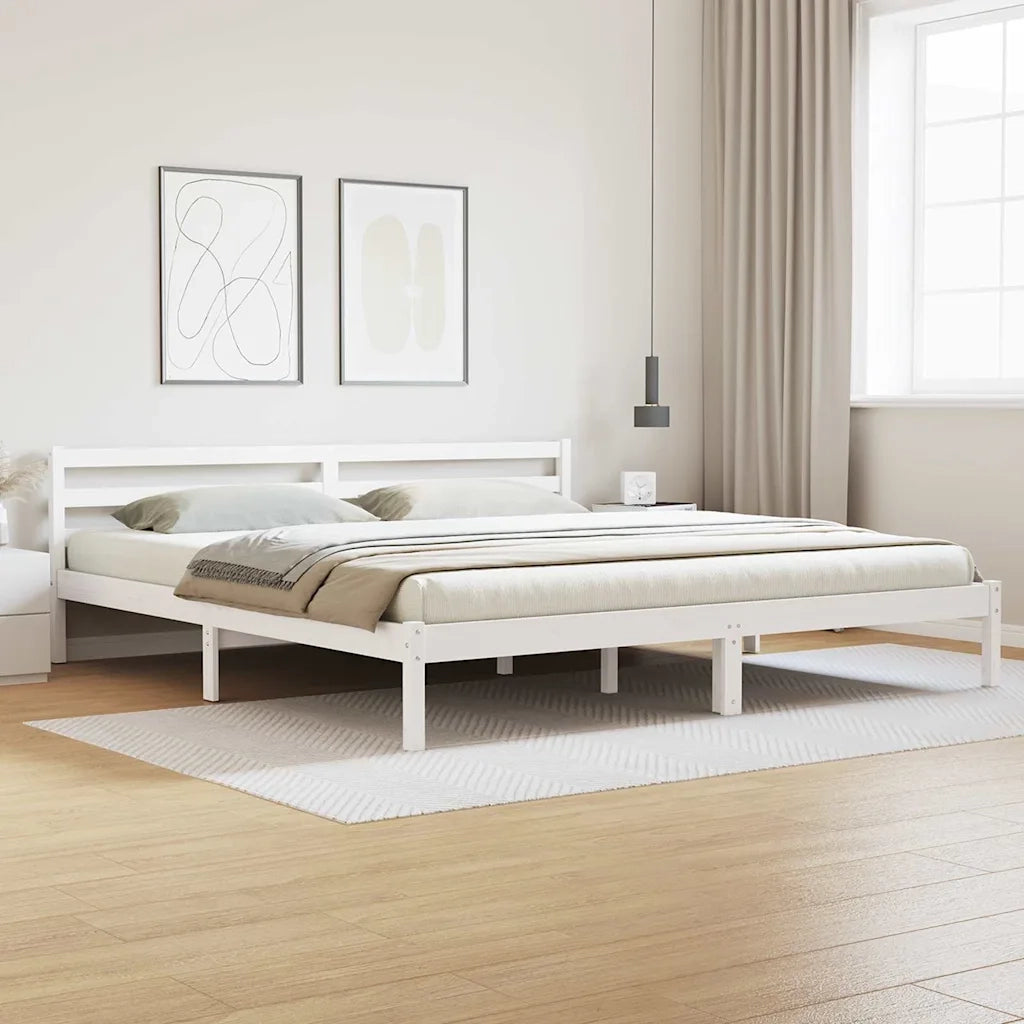 Struttura del letto con testiera-Giroletto con Testiera Bianco 208.6 x 157.6 x 69.4 cm 146186