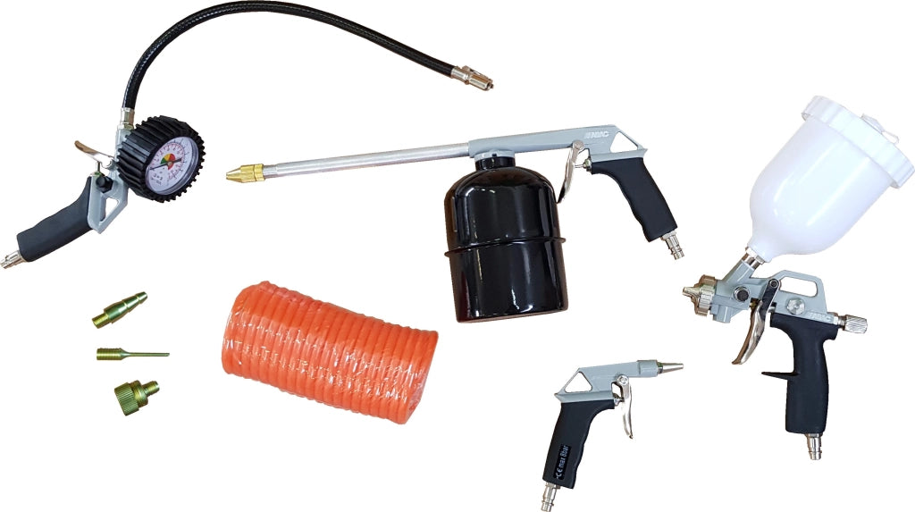 KIT ACCESSORI PER COMPRESSORE 8 pezzi