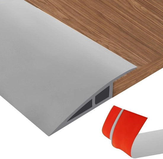 Profilo di transizione in PVC per porte, profilo di transizione per pavimento con regolazione di altezza da 15-20 mm, profilo di transizione per pavimento per l'unione di pavimenti e tappeti, soglia di transizione per pavimenti in piastrelle da 1M
