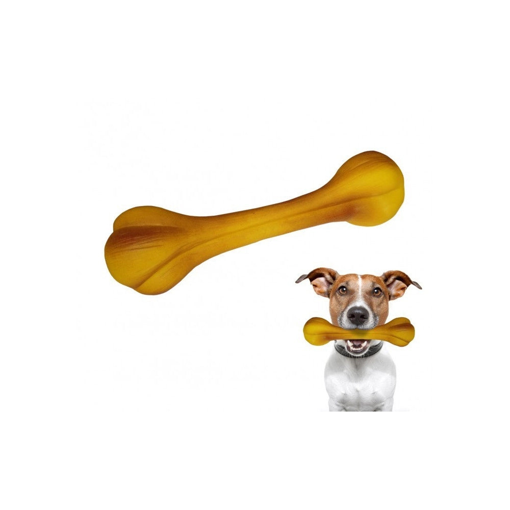 Trade Shop - Giochi Masticabili Sonori Osso Per Animali Per Cani Morbida Gomma Resistente -
