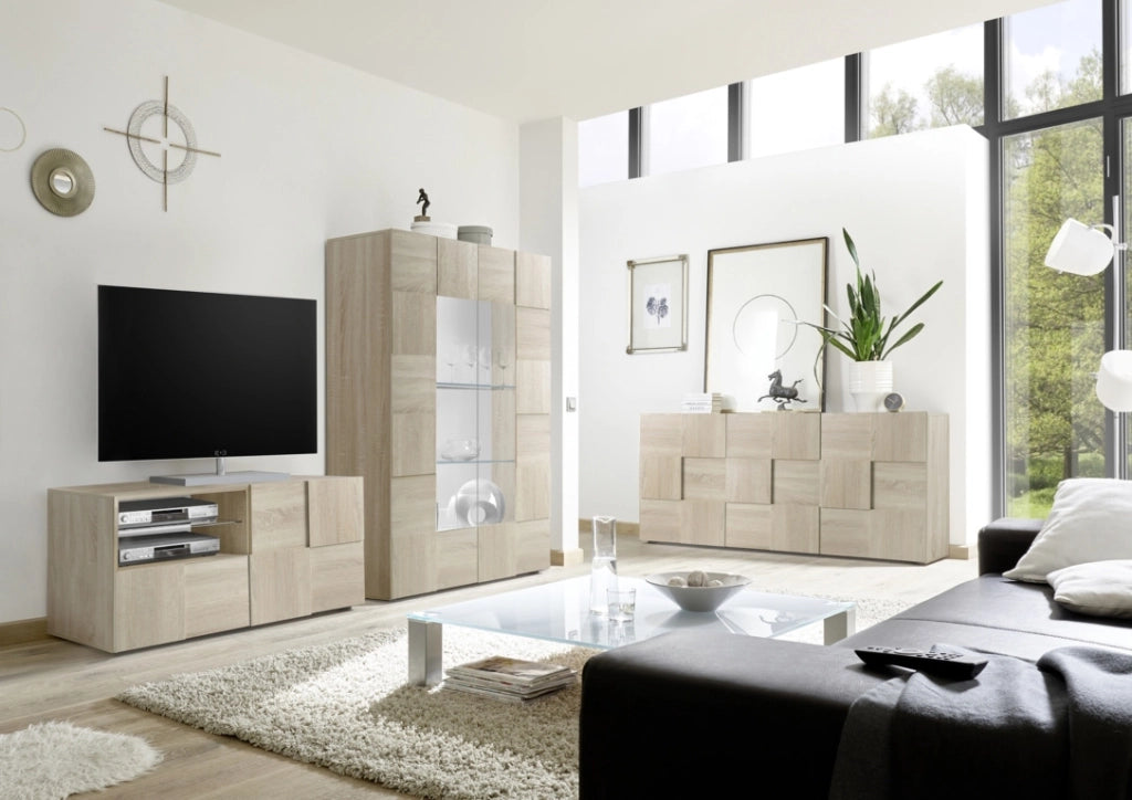 Credenza/Vetrina LONDON rovere