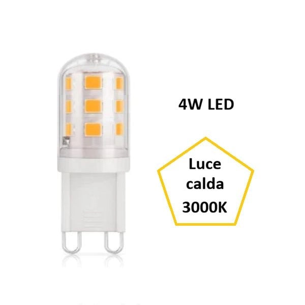 G9 LAMPADINA A LED 4W LUCE CALDA 3000K 510 LUMEN IDEALLUX