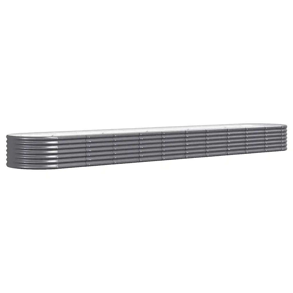Fioriere | Cassetta per fiori | Letto da Giardino in Acciaio Zincato 440x80x36 cm Antracite