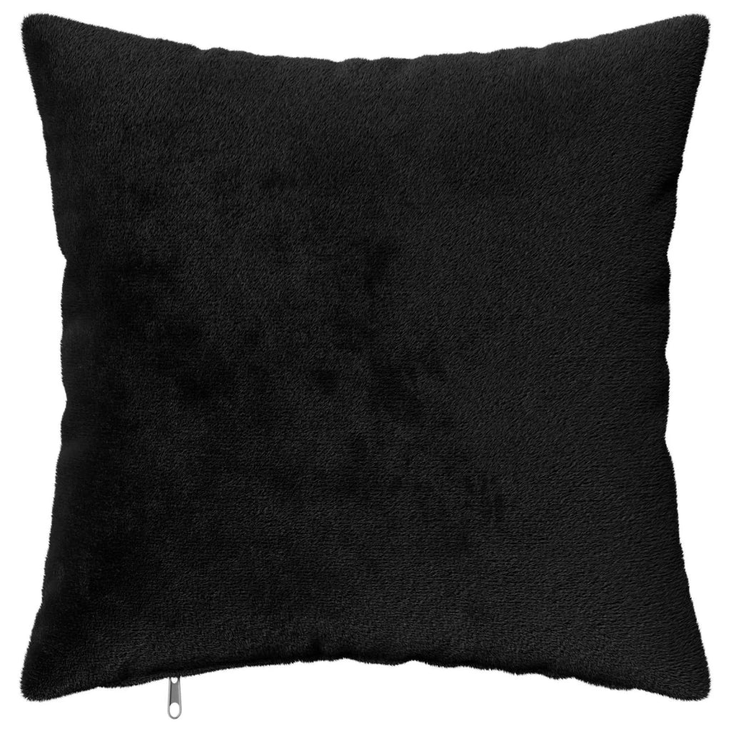Federa 6 pcs HEERLEN Nero 45 x 45 cm Flanella 910667