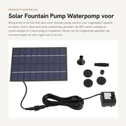 Pompa solare per fontana - 200 L/h
