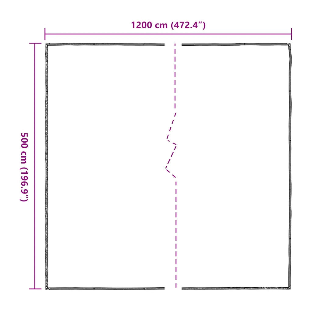 Telone Trasparente con Occhielli 5x12 m in Polietilene 4018572